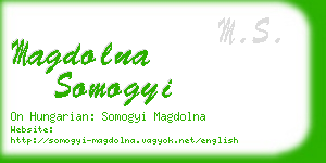 magdolna somogyi business card